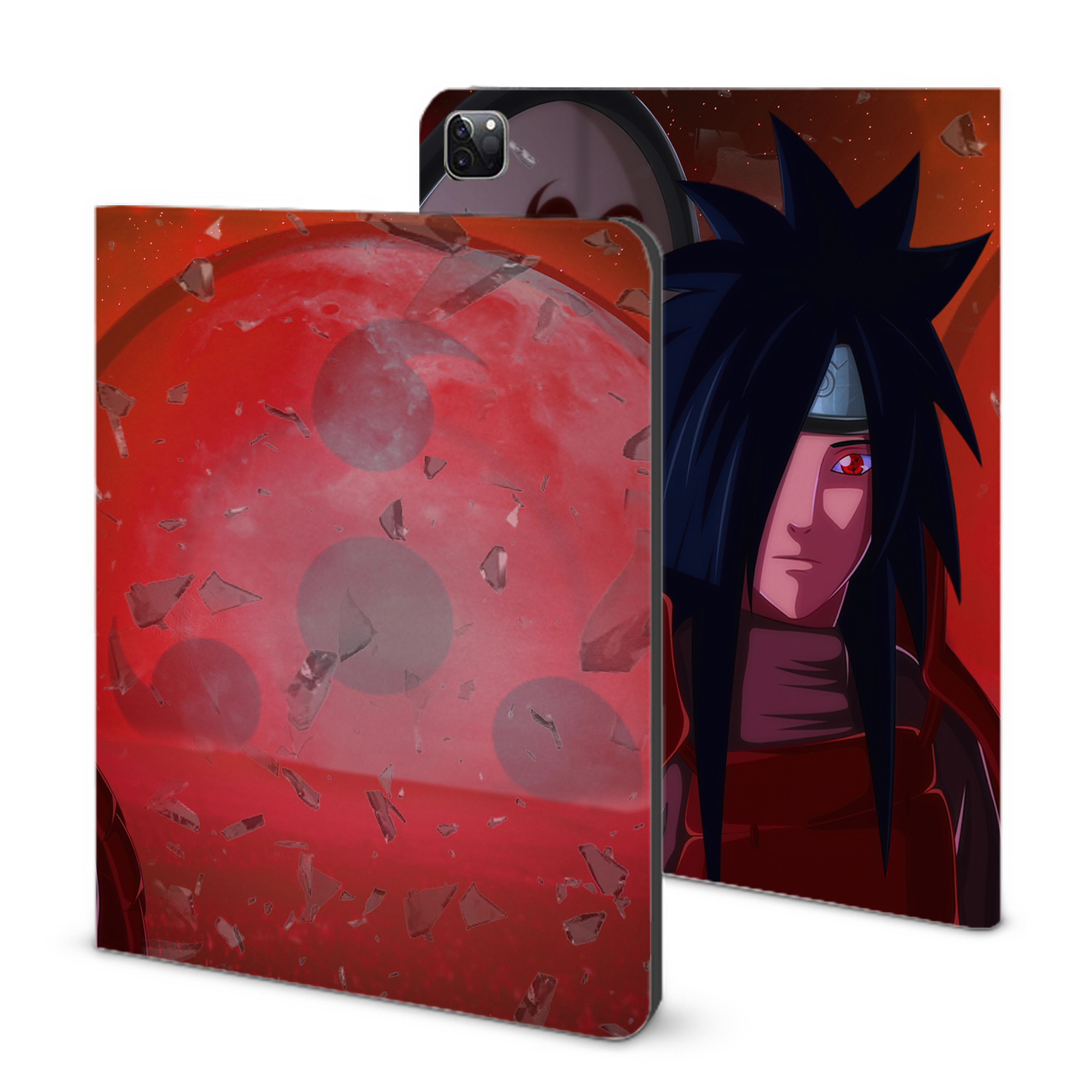 （画像用） NARUTO -ナルト- NARUTO -ナルト- 疾風伝 IPad ケース ブック型 PUレザー TPU 耐衝撃 軽量 薄型 ペン収納なし 全面保護 IPad 各モデル対応